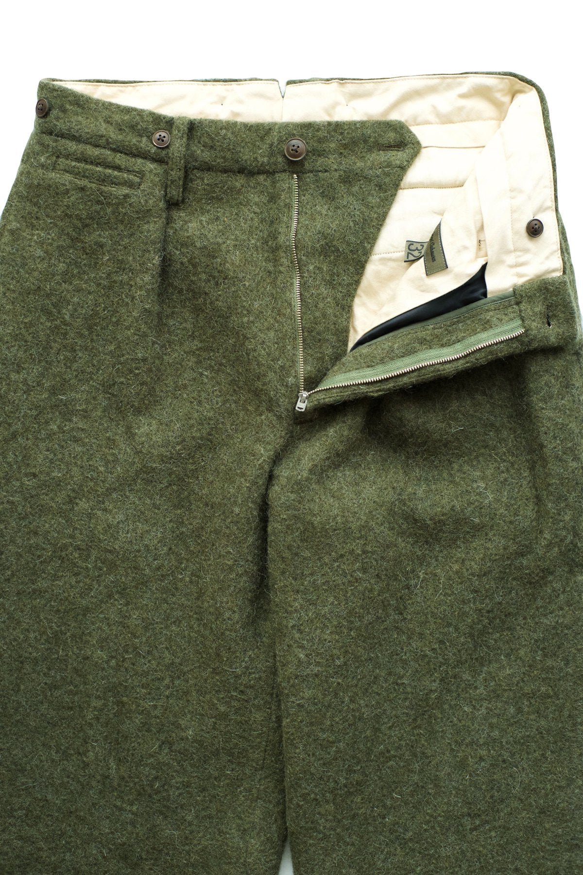 Nigel Cabourn - MEDICAL PANT WASHABLE WOOL - OLIVE