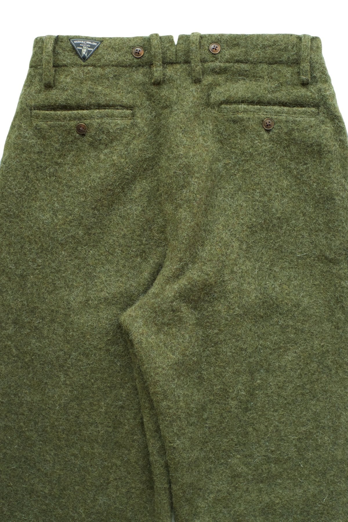 Nigel Cabourn - MEDICAL PANT WASHABLE WOOL - OLIVE