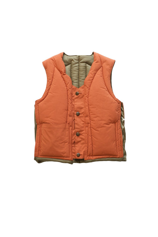 Nigel Cabourn - LIFE SAVER VEST CWC  - OLIVE/ORANGE