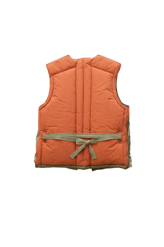 Nigel Cabourn - LIFE SAVER VEST CWC  - OLIVE/ORANGE