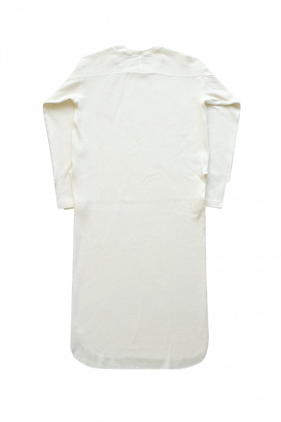 WRYHT- CREW-NECK RIBBED DRESS - NATURAL