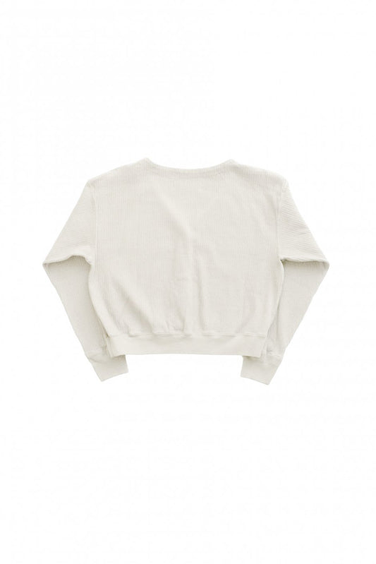 WRYHT- OPEN FRONT RIBBED TOP - NATURAL