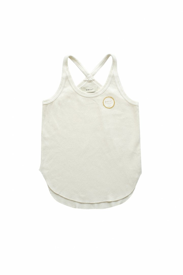 WRYHT- X-BACK RIBBED TANK -  NATURAL