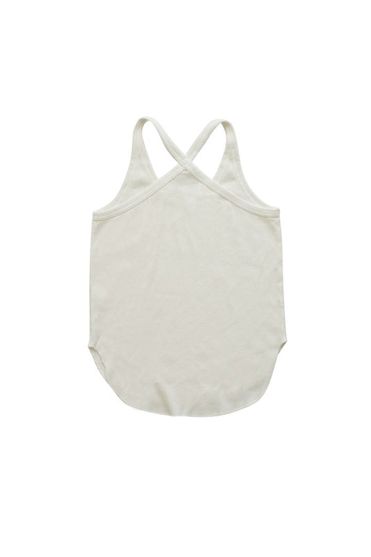 WRYHT- X-BACK RIBBED TANK -  NATURAL