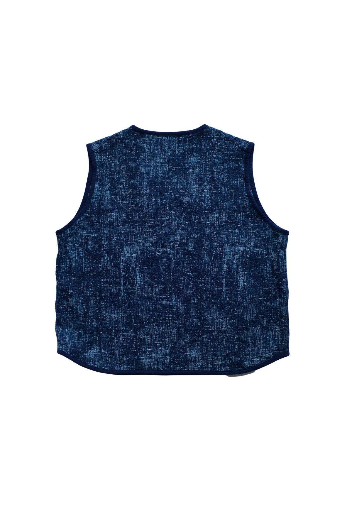 Porter Classic - PEELED CLOTH PULLOVER VEST - BLUE