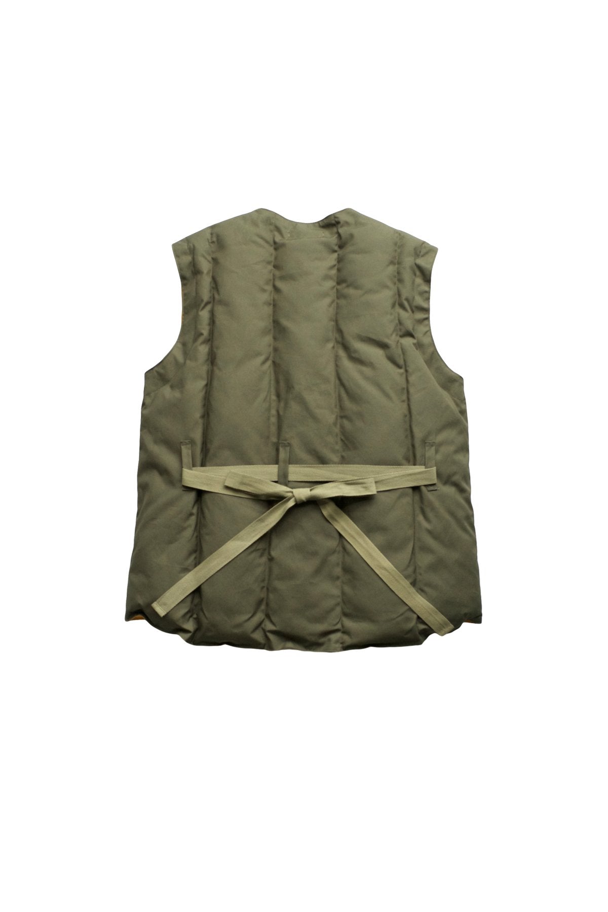 Nigel Cabourn - RESCUE DOWN VEST C/N - OLIVE/YELLOW