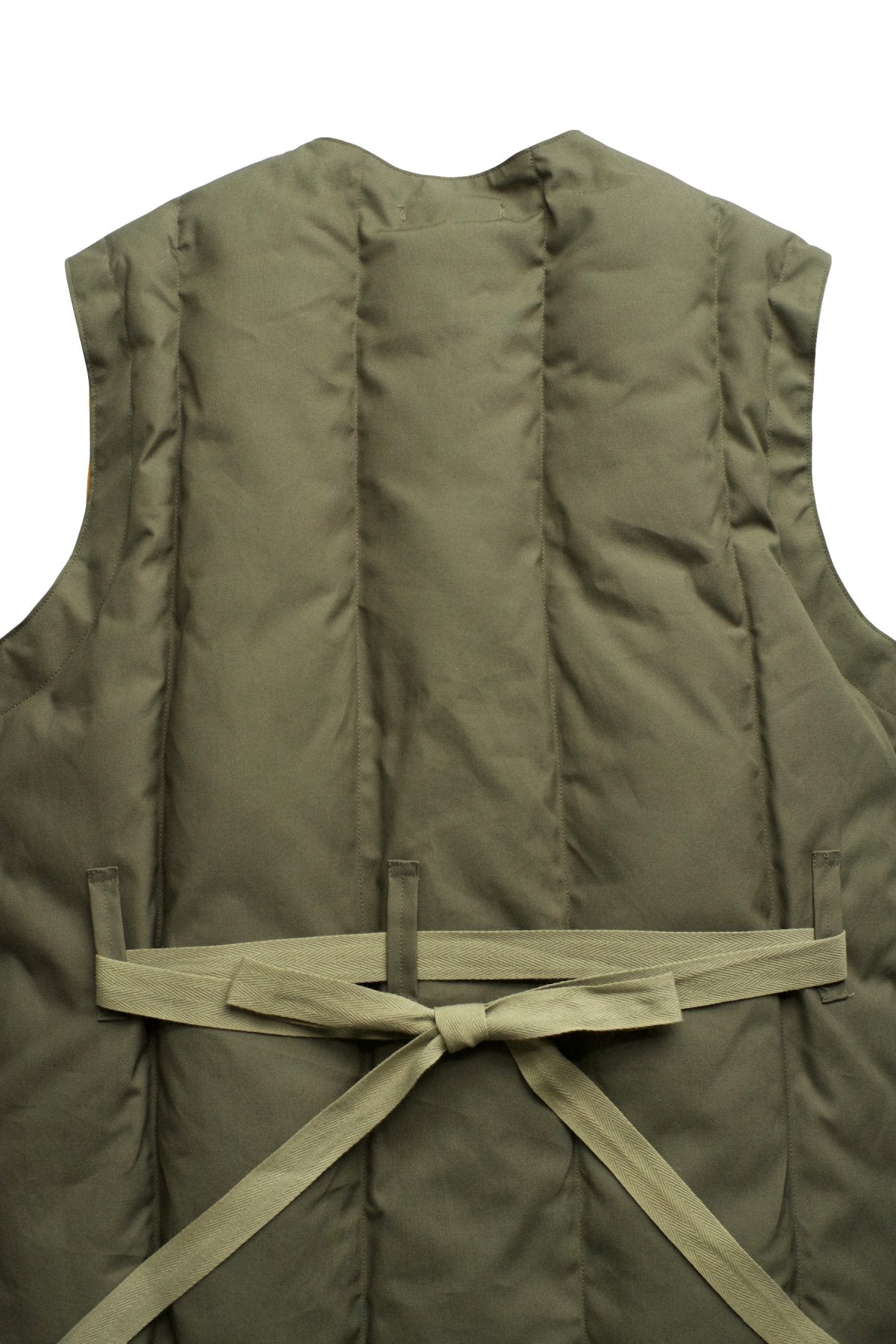 Nigel Cabourn - RESCUE DOWN VEST C/N - OLIVE/YELLOW