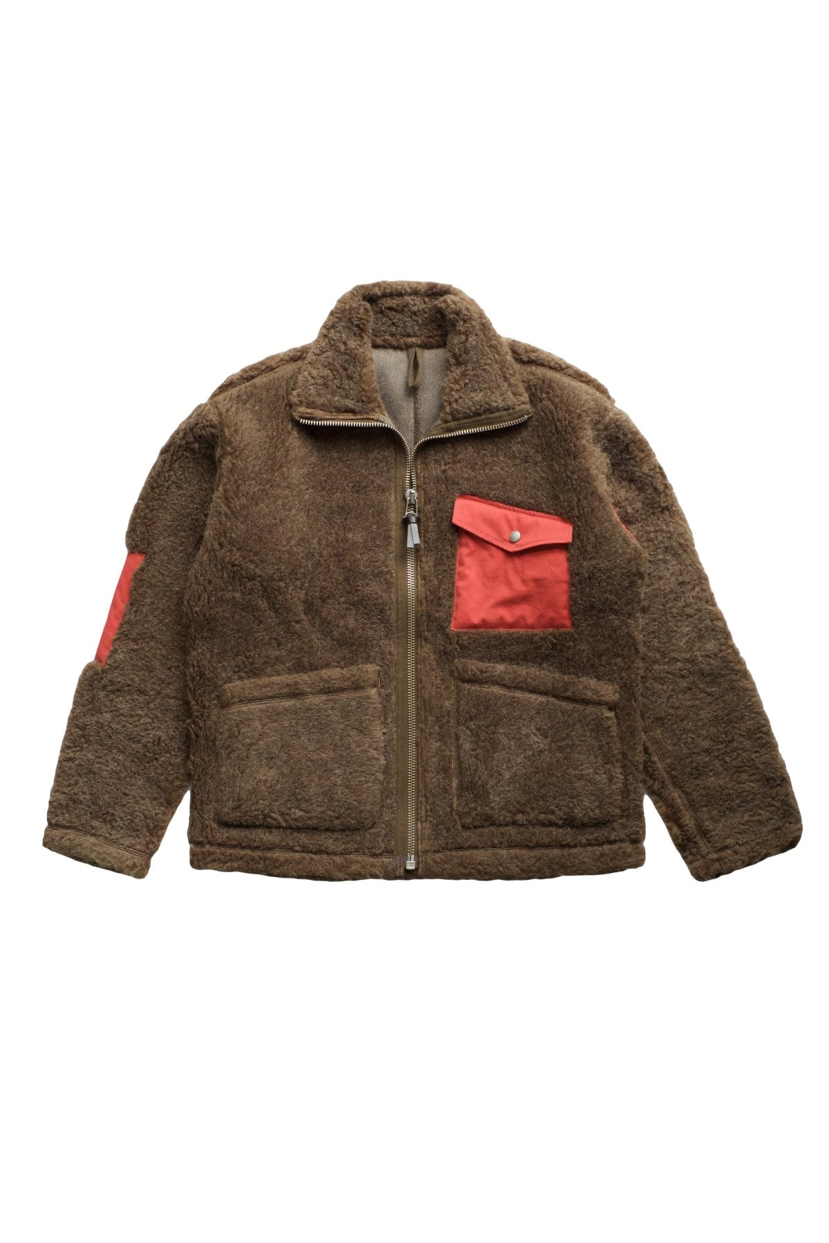 NIGEL CABOURN - SUB PILE JACKET - BROWN