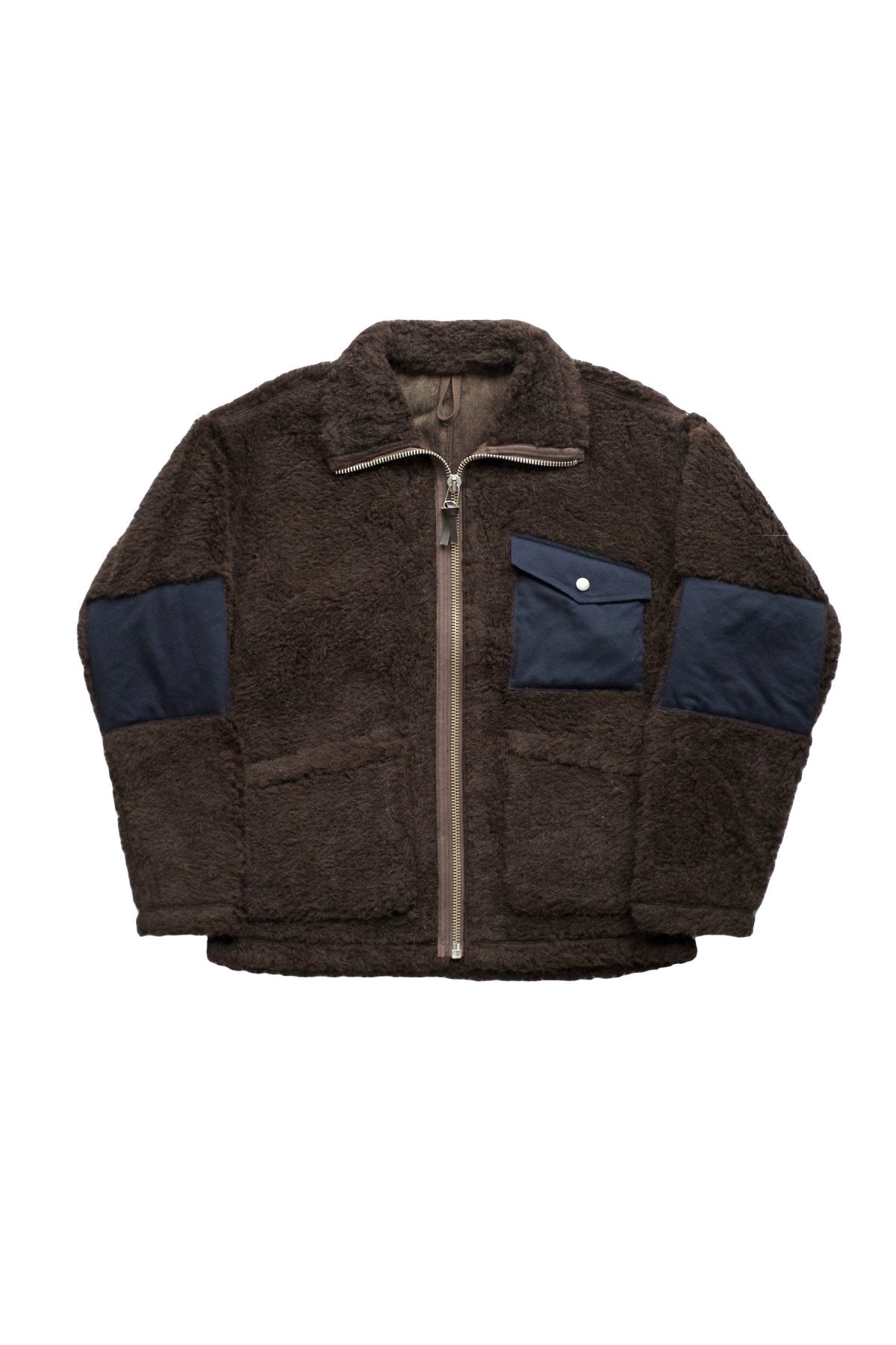 NIGEL CABOURN - SUB PILE JACKET - DARK BROWN