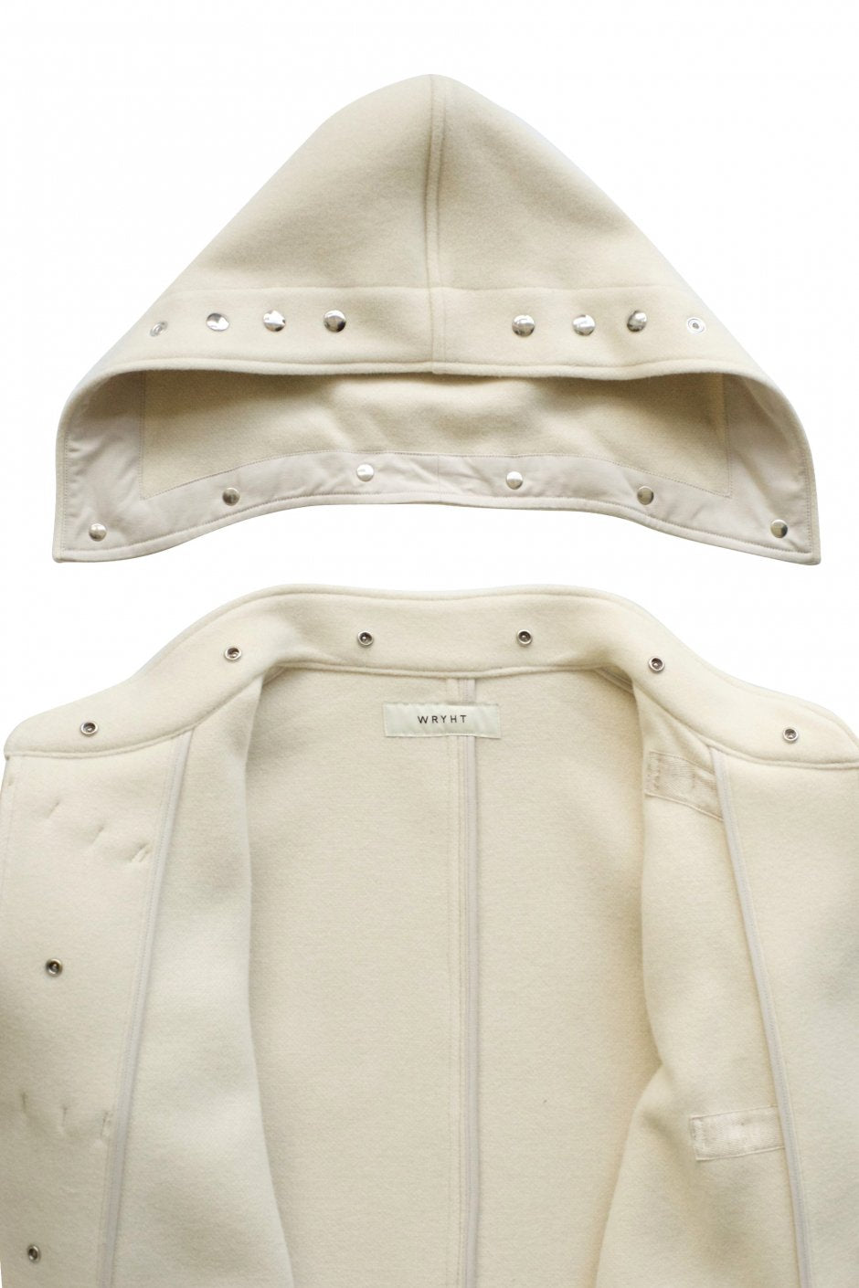 WRYHT - HOODED WATCH COAT - BONE