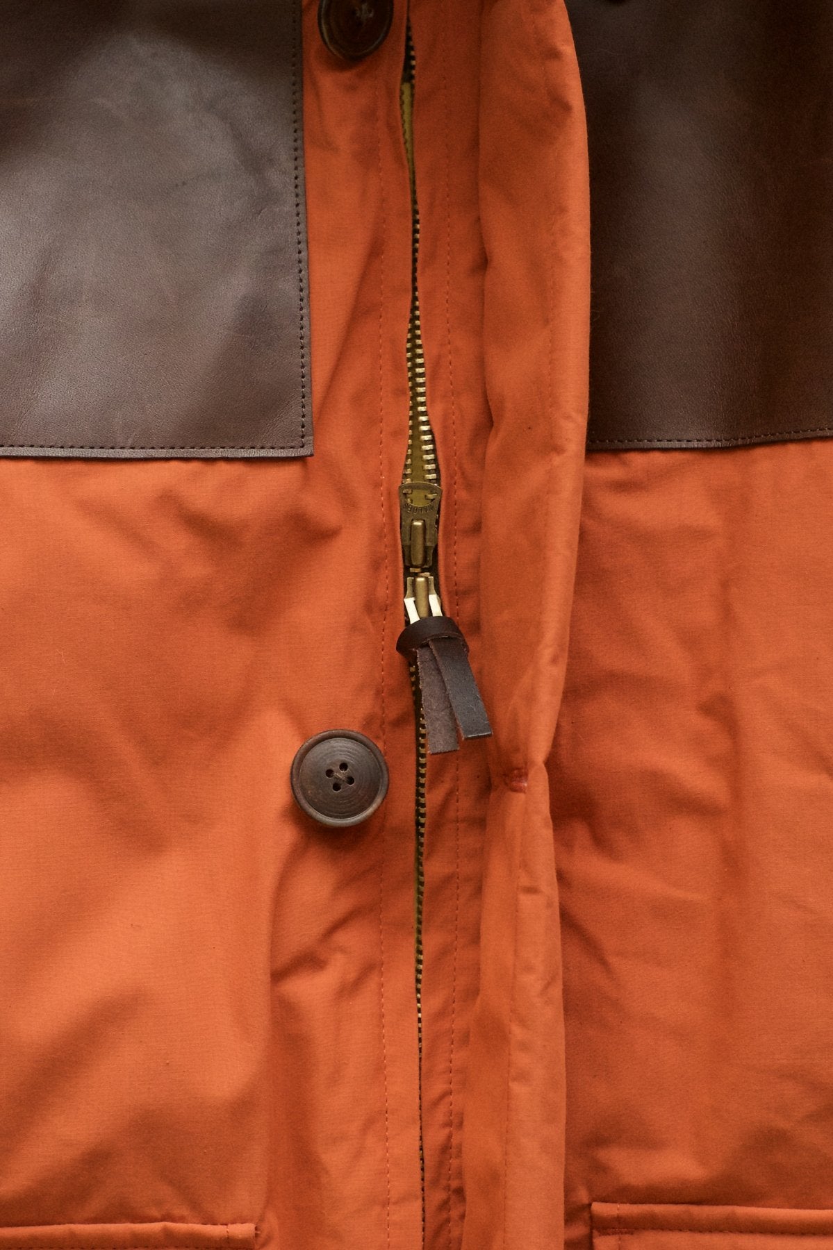 Nigel Cabourn - LONG DONKEY JACKET  - DARK ORANGE