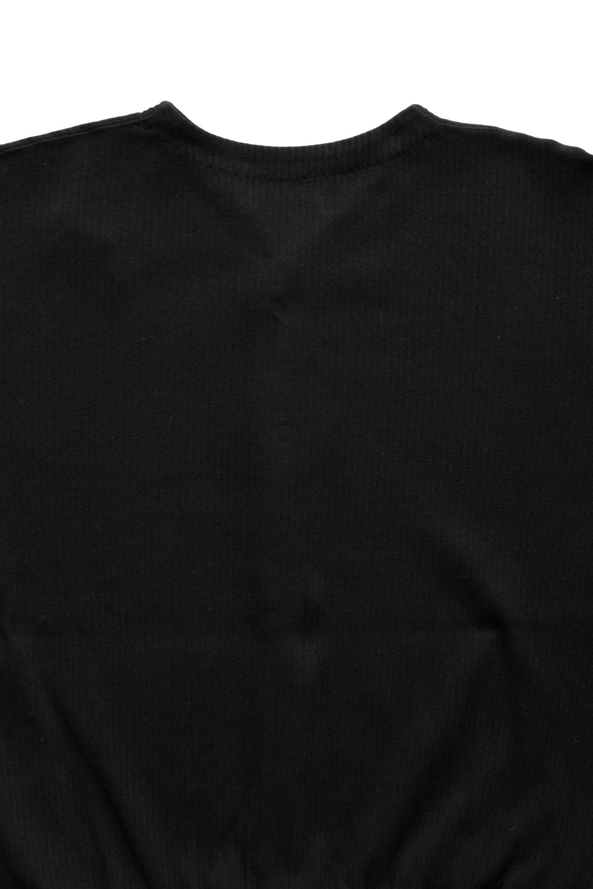 OLD JOE - RIBBED OPEN-FRONT UNDER SHIRTS - BLACK