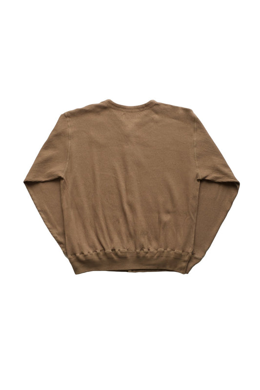 OLD JOE - RIBBED OPEN-FRONT UNDER SHIRTS - DUNE