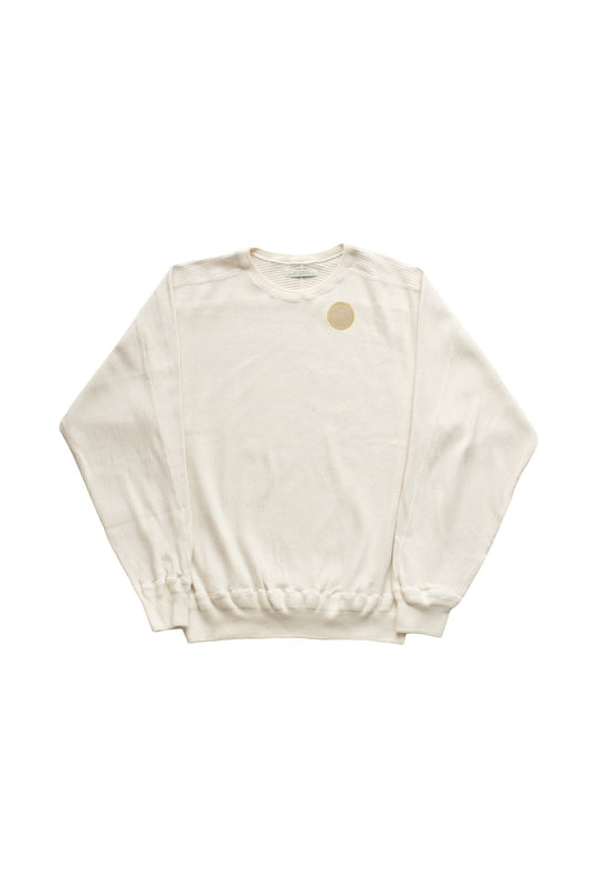 OLD JOE - RIBBED CREW-NECK UNDER SHIRTS - NATURAL