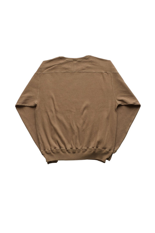 OLD JOE - RIBBED CREW-NECK UNDER SHIRTS - DUNE