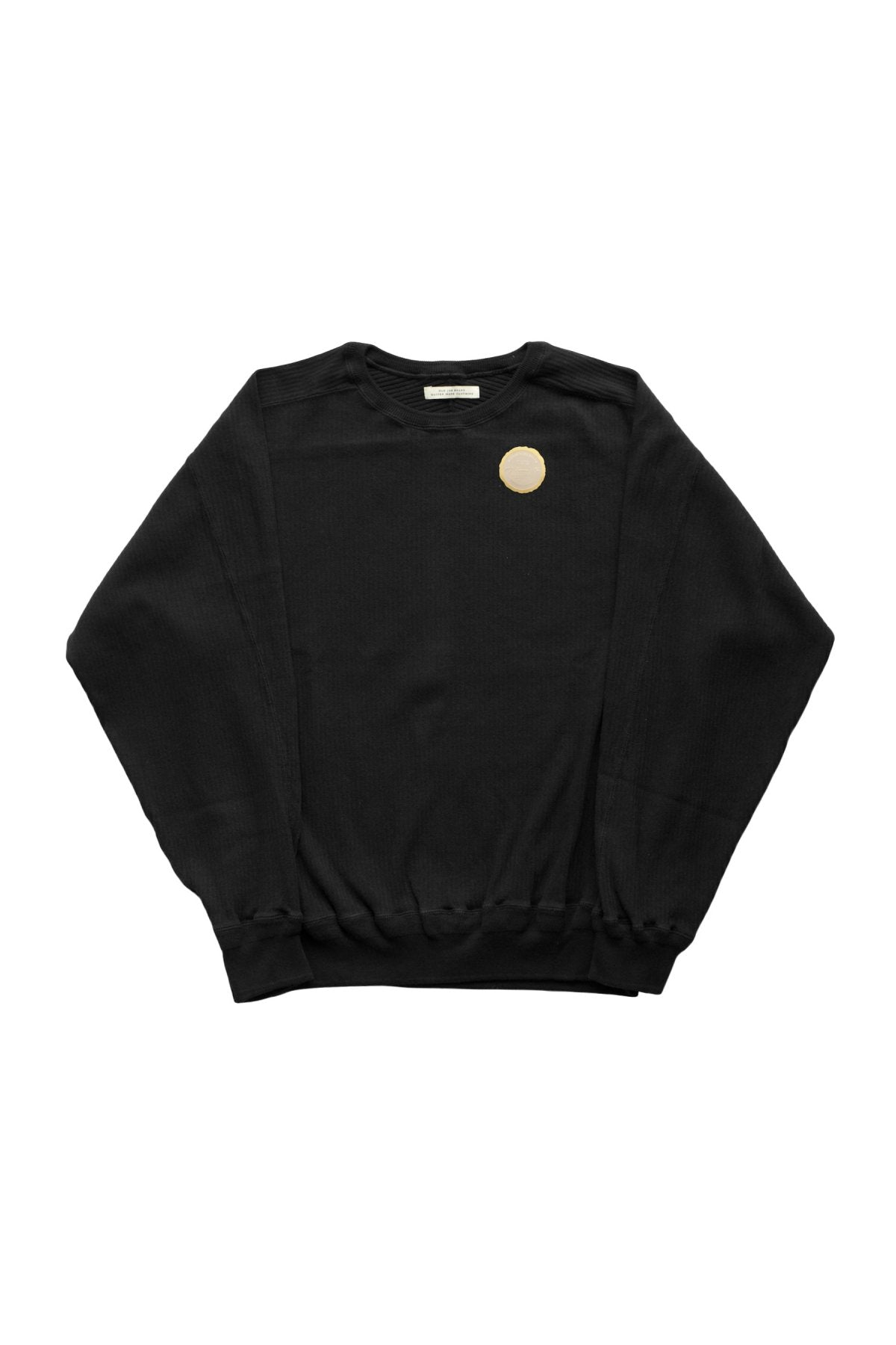 OLD JOE - RIBBED CREW-NECK UNDER SHIRTS - BLACK