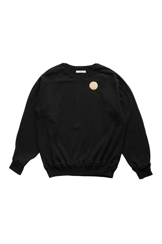 OLD JOE - RIBBED CREW-NECK UNDER SHIRTS - BLACK