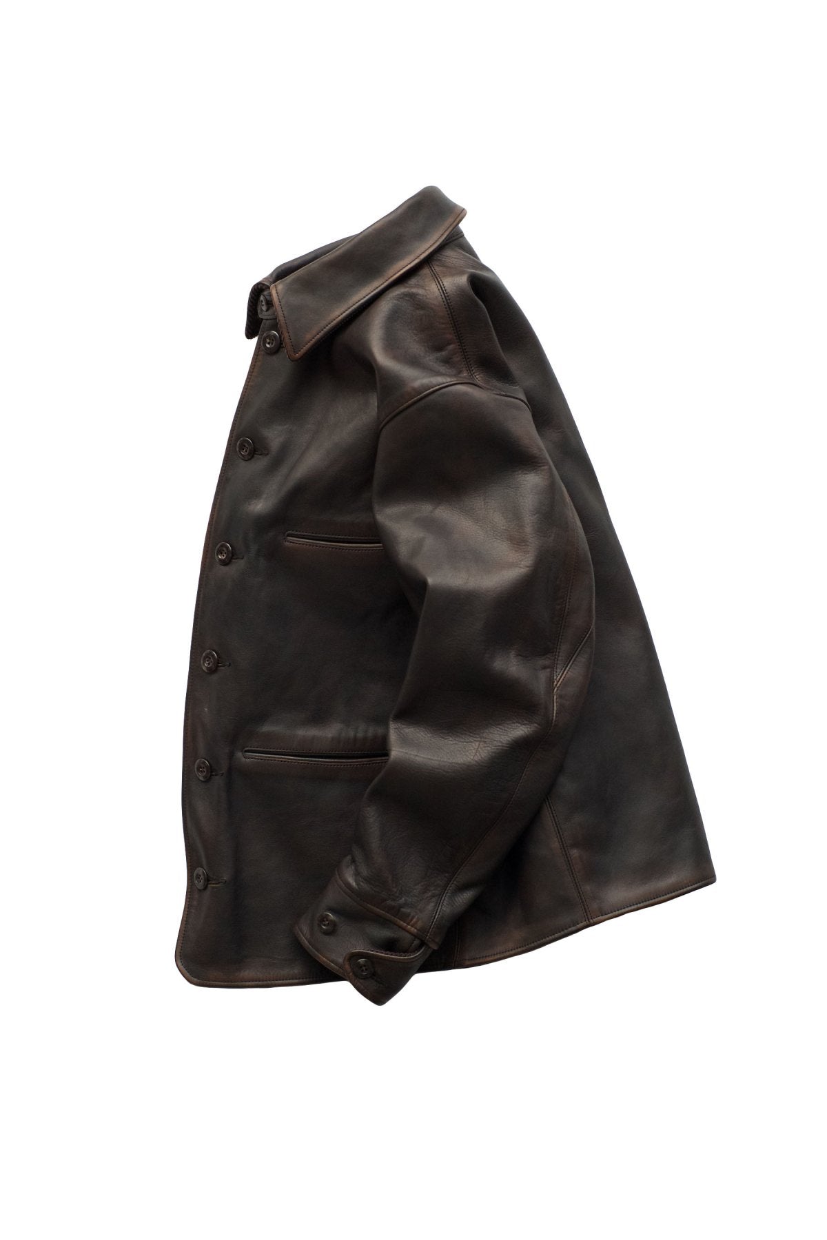 OLD JOE - HORSE HIDE AUTOMOBILE COAT - PATINA BROWN