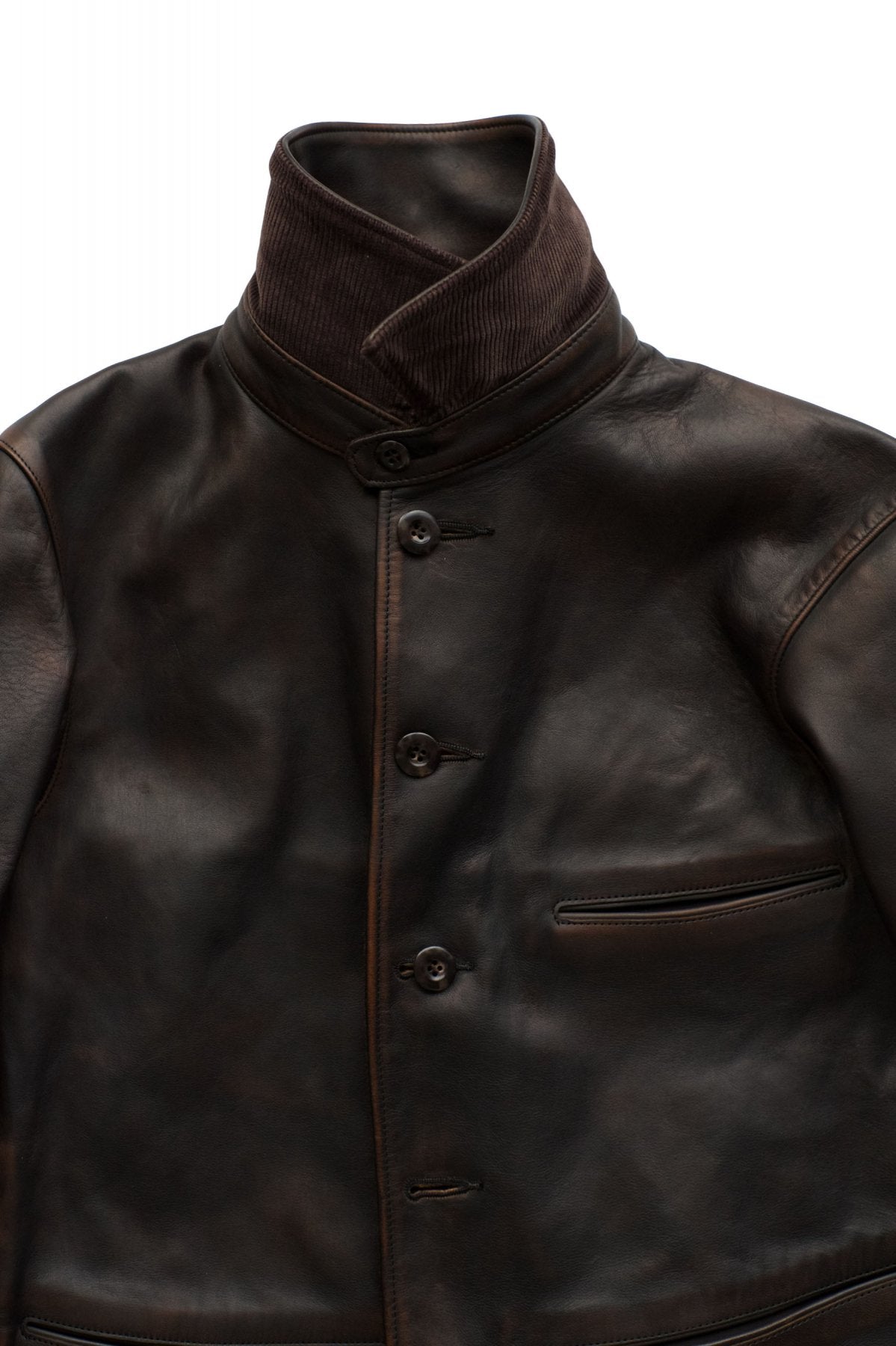 OLD JOE - HORSE HIDE AUTOMOBILE COAT - PATINA BROWN