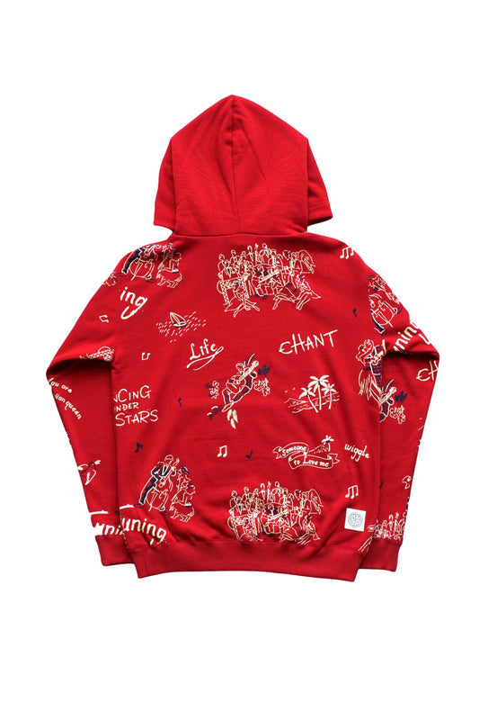 Porter Classic ★★★ - FLOCKY SWEAT PARKA - RED