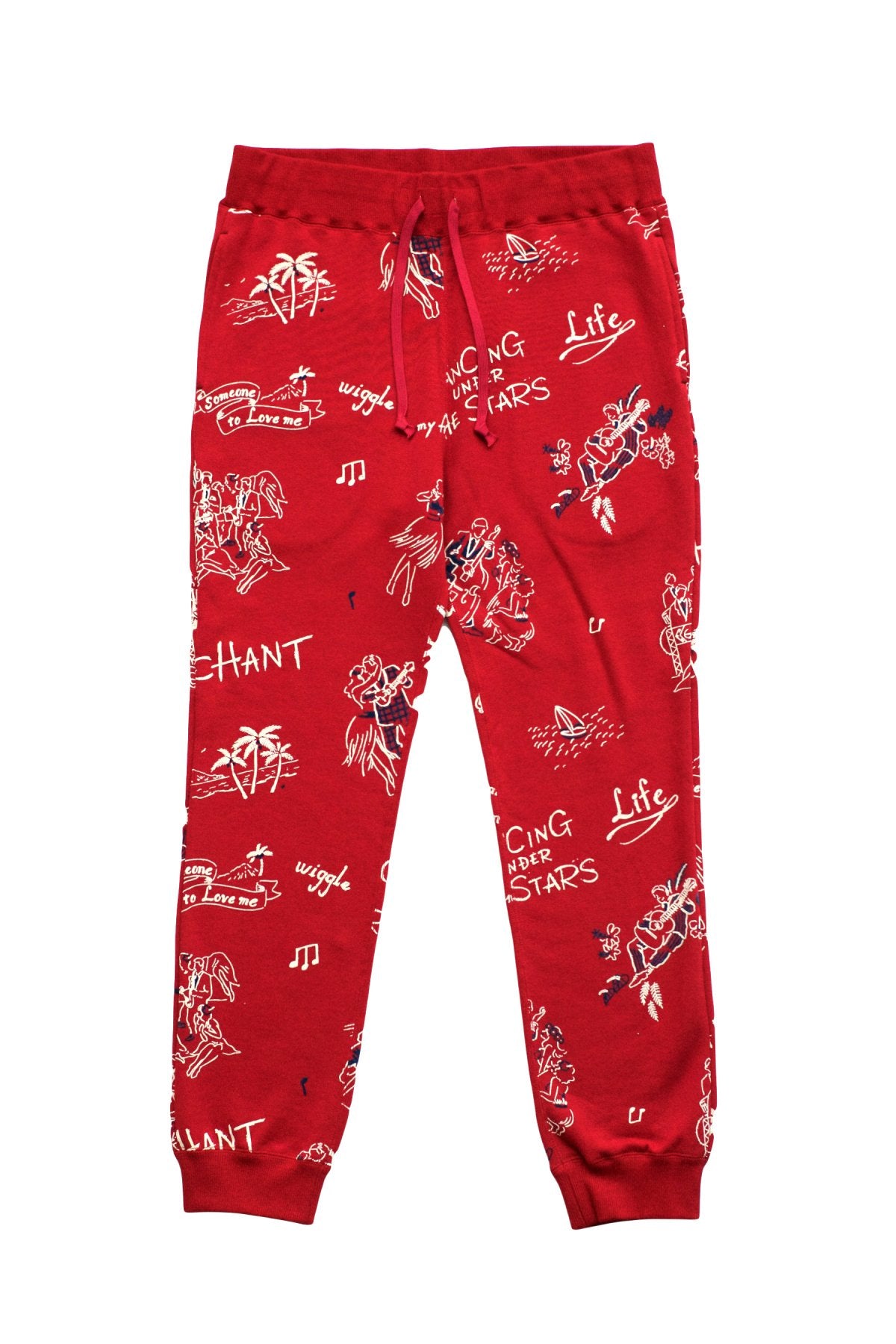 Porter Classic ★★★ - FLOCKY SWEAT PANTS - RED