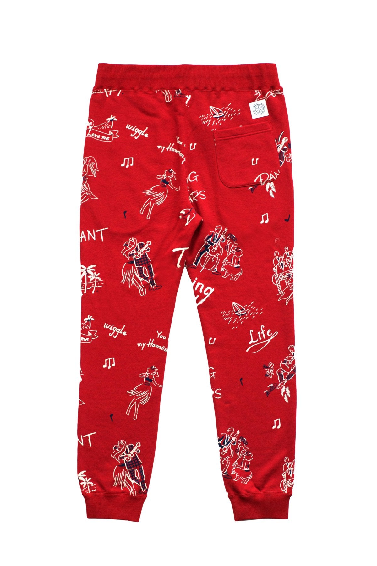 Porter Classic ★★★ - FLOCKY SWEAT PANTS - RED