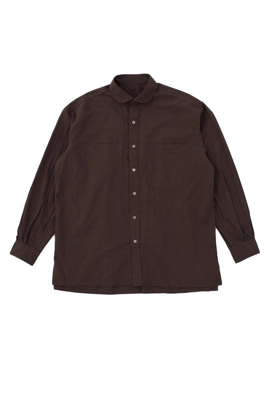 Porter Classic - WIDE POCKET SHIRT - CHOCOLATE