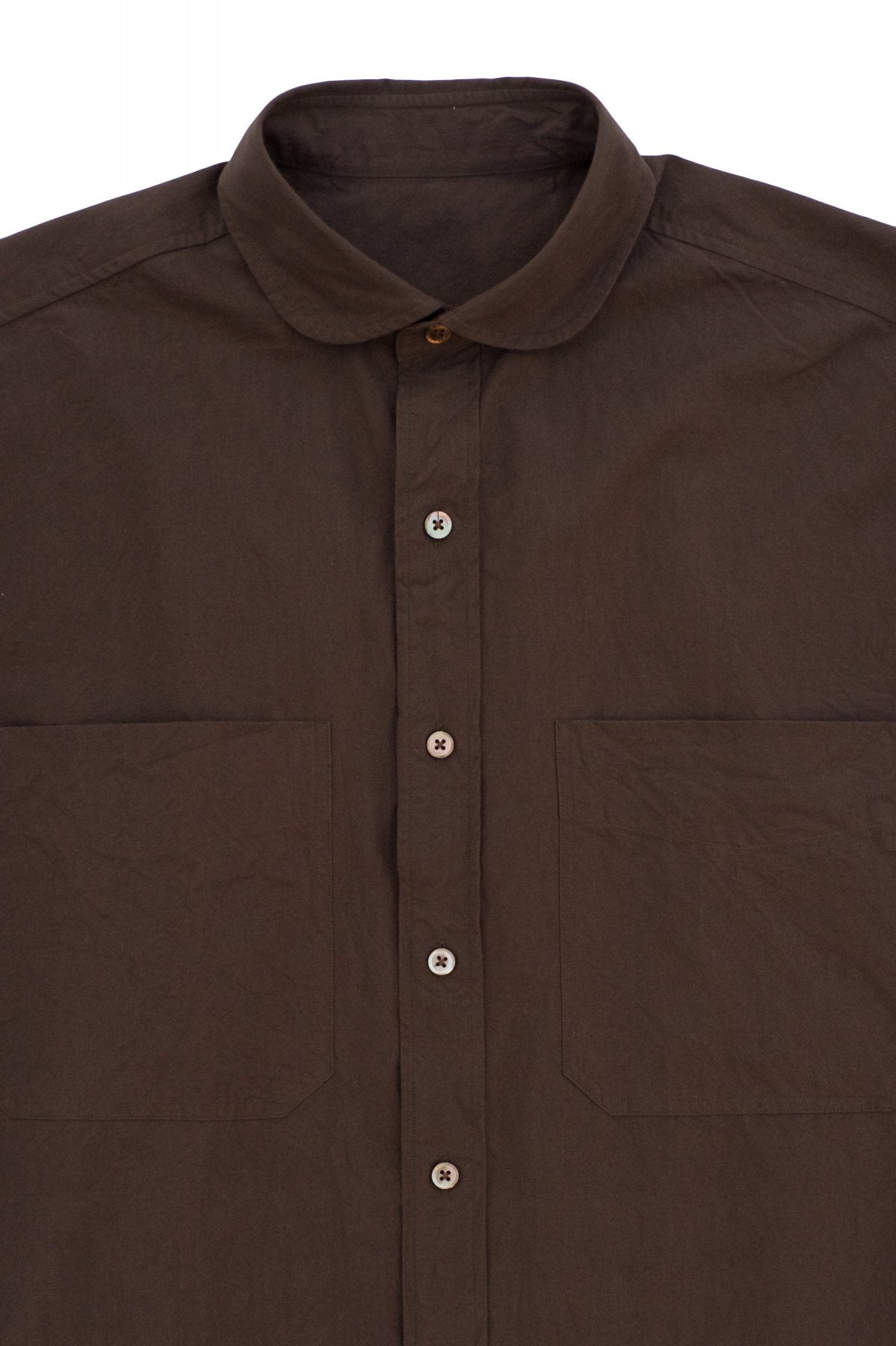 Porter Classic - WIDE POCKET SHIRT - CHOCOLATE