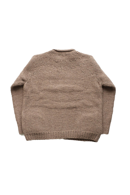 OLD JOE - ZIP UP CREW-NECK COWCHAIN - MINK