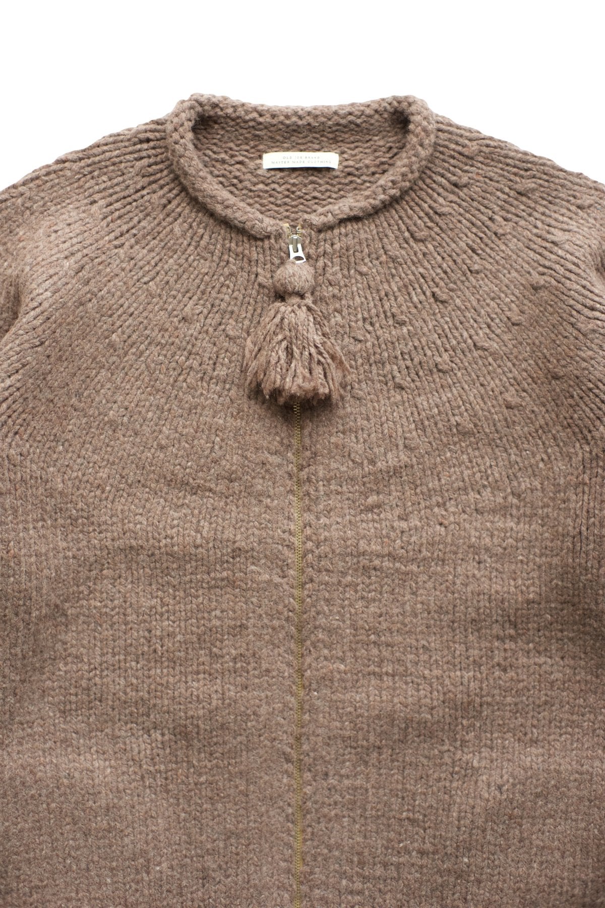 OLD JOE - ZIP UP CREW-NECK COWCHAIN - MINK