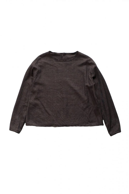 humoresque - PLAIN BLOUSE - BROWN