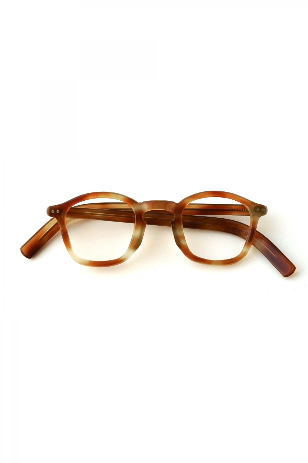 1950S FRANCE VINTAGE EYEGLASS - AMBER - OPT-502