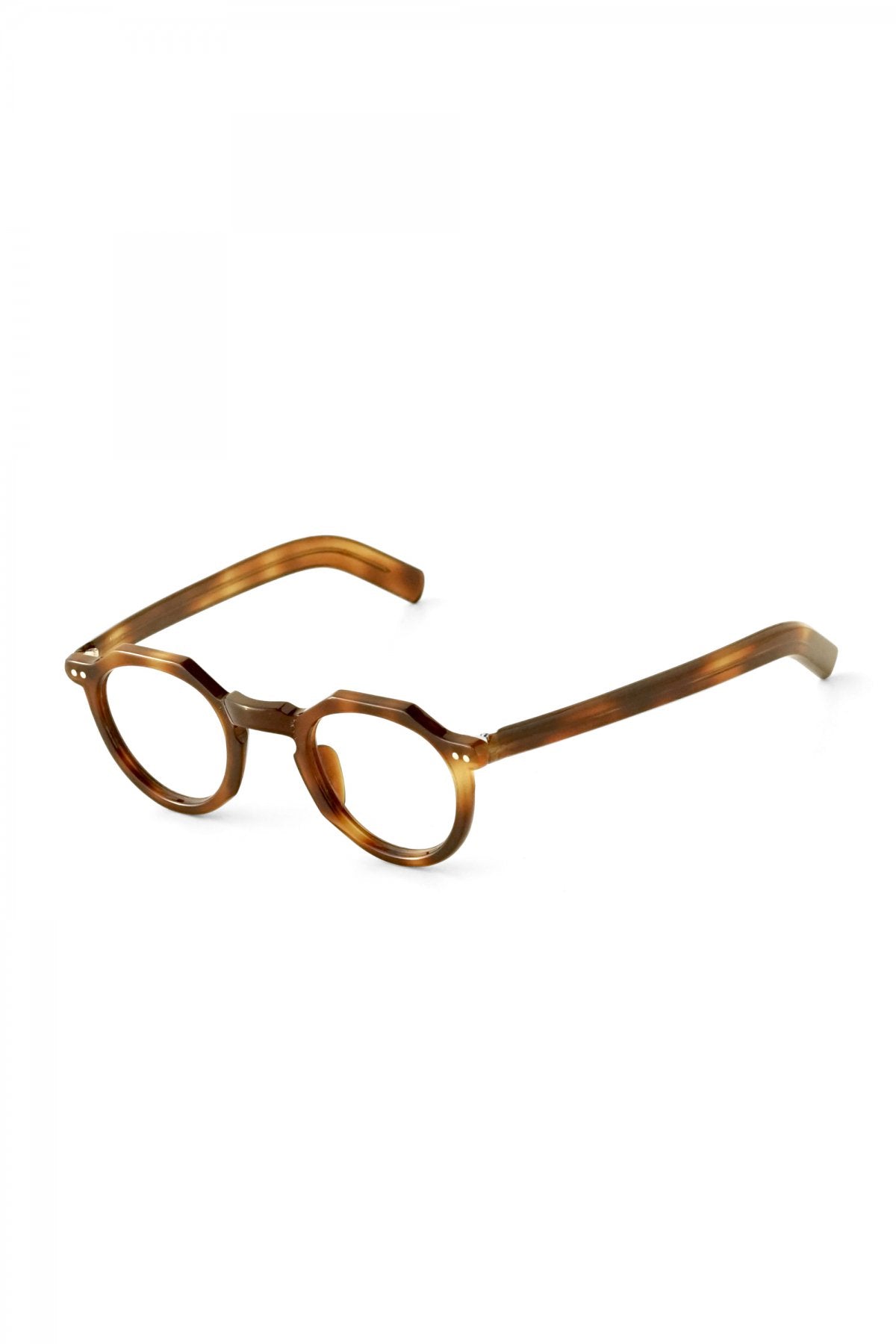 1950S FRANCE VINTAGE EYEGLASS CROWN PANT - AMBER - OPT-501