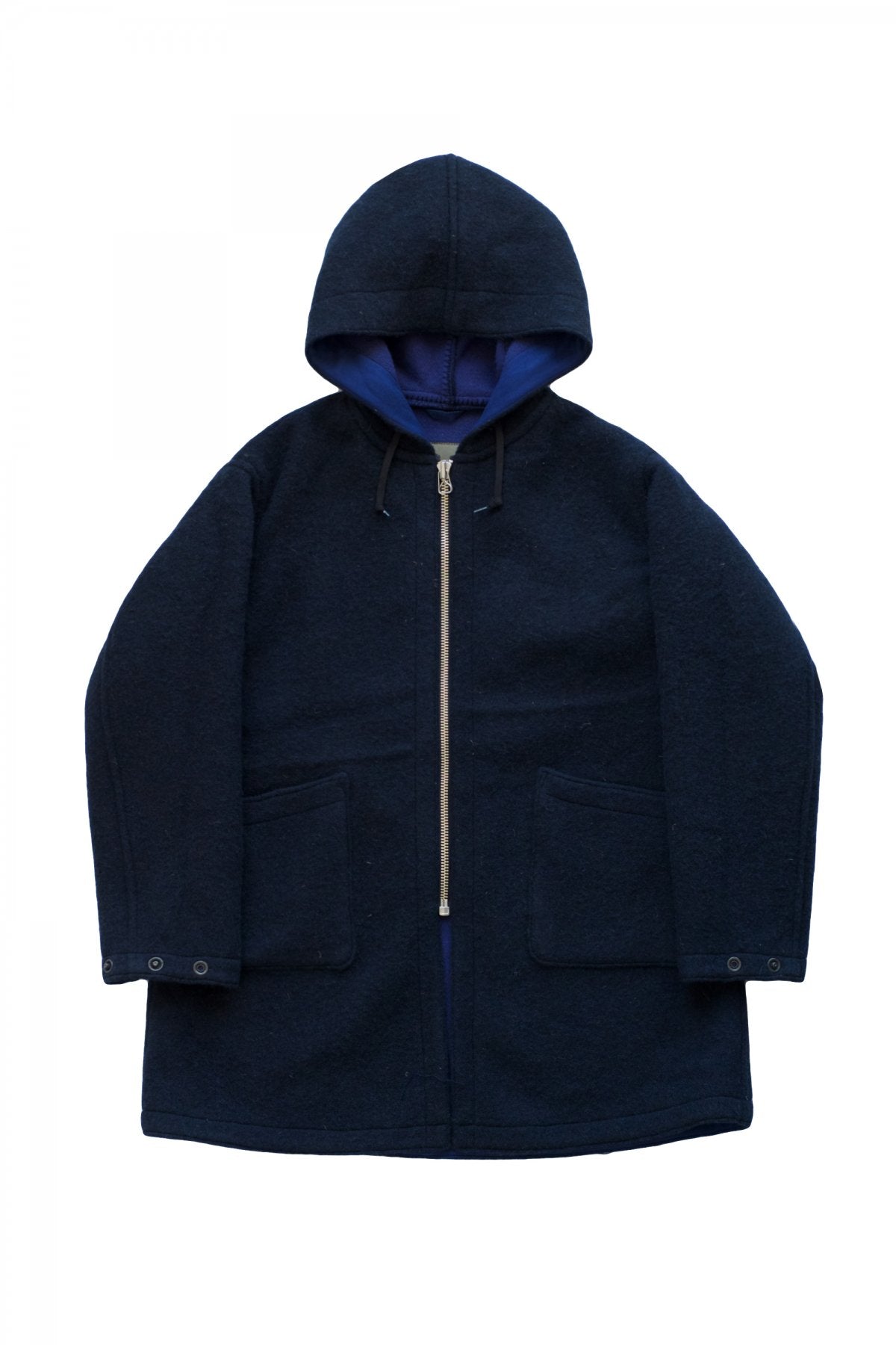 Nigel Cabourn - REVERSIBLE WARM UP COAT - NAVY