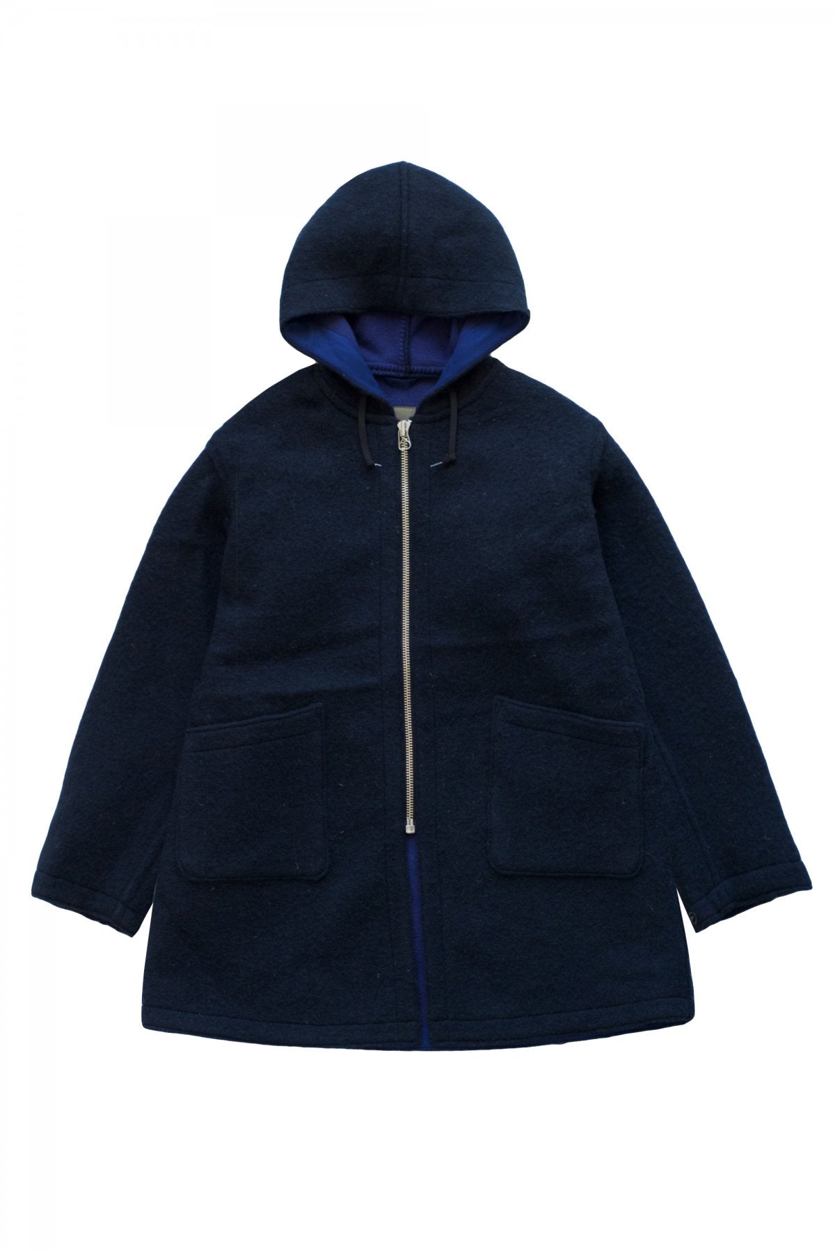 Nigel Cabourn - REVERSIBLE WARM UP COAT - NAVY