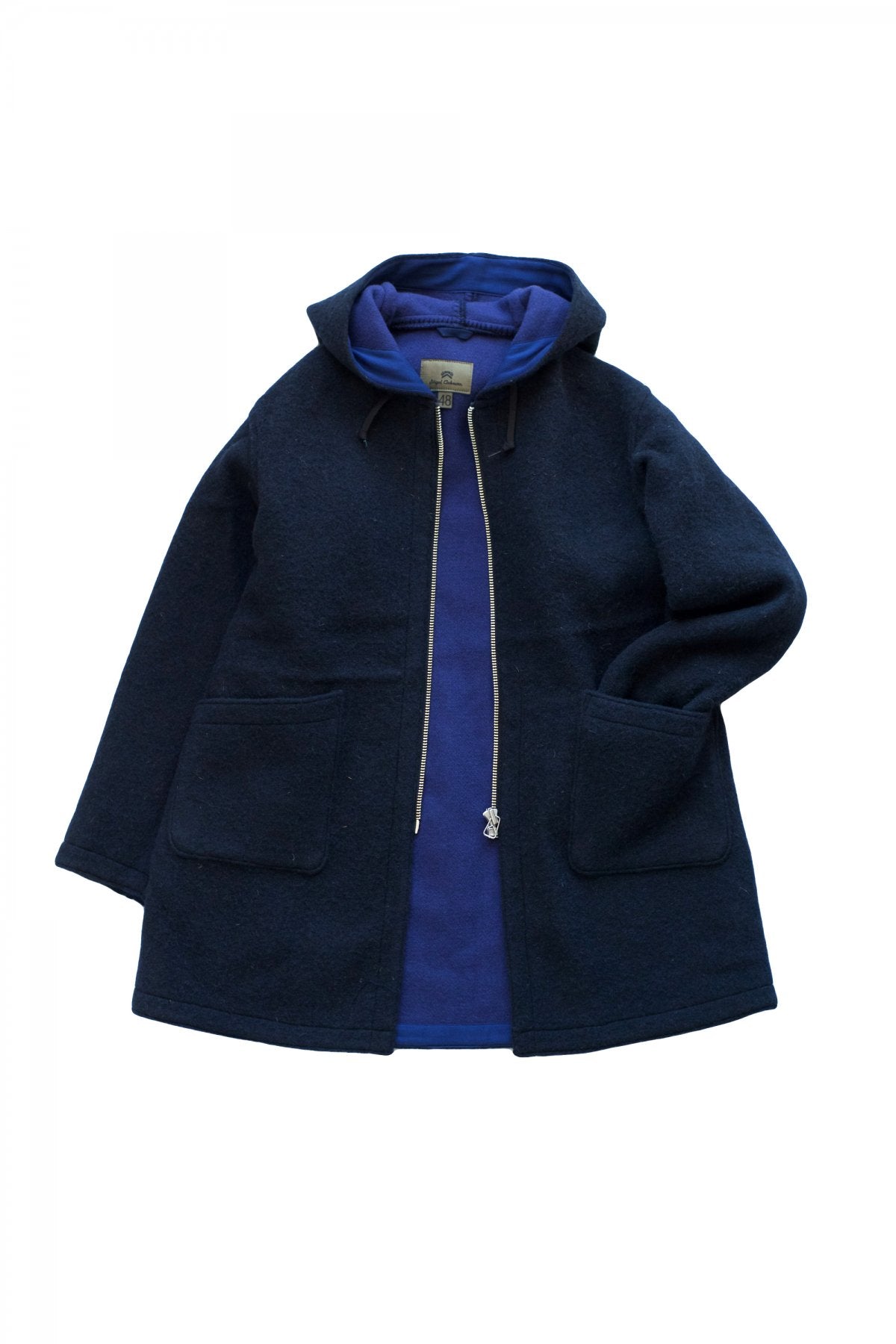 Nigel Cabourn - REVERSIBLE WARM UP COAT - NAVY