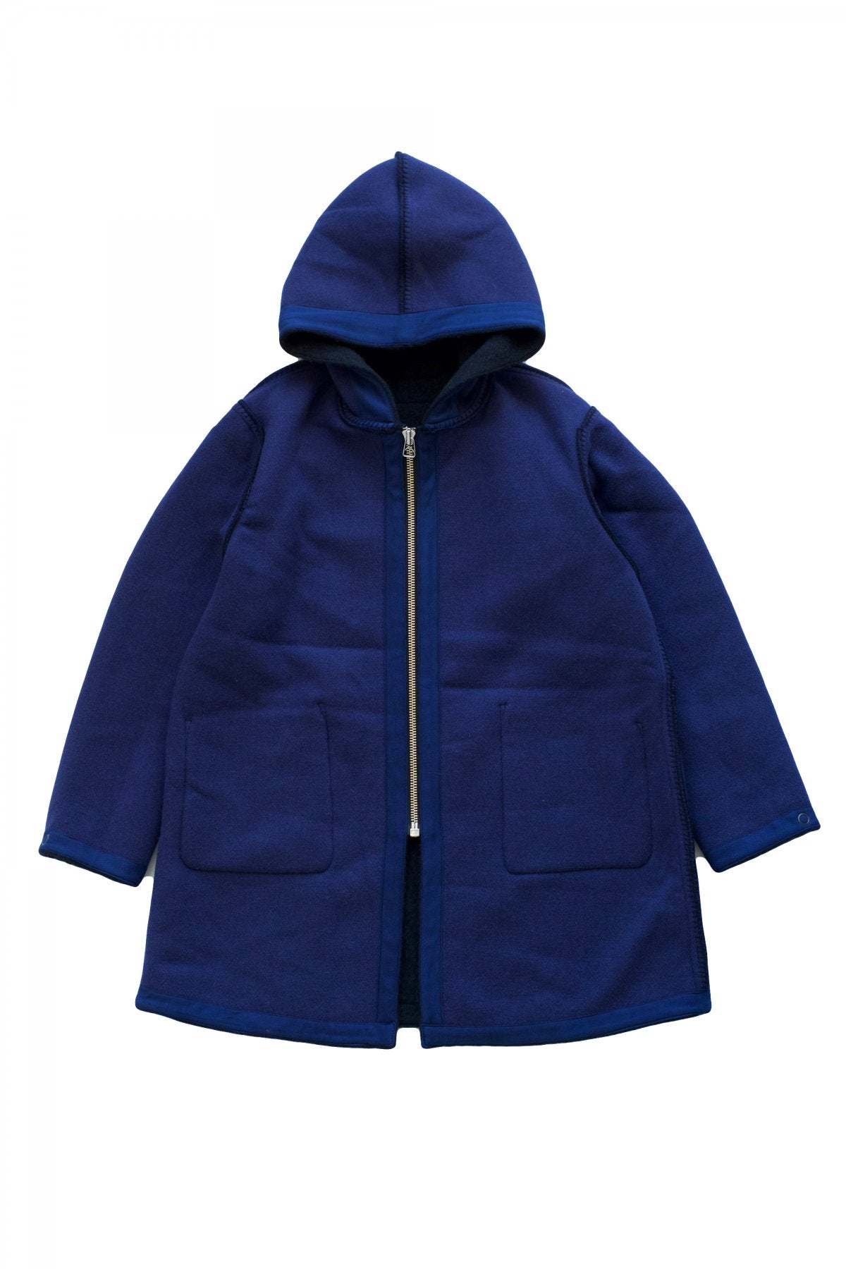 Nigel Cabourn - REVERSIBLE WARM UP COAT - NAVY