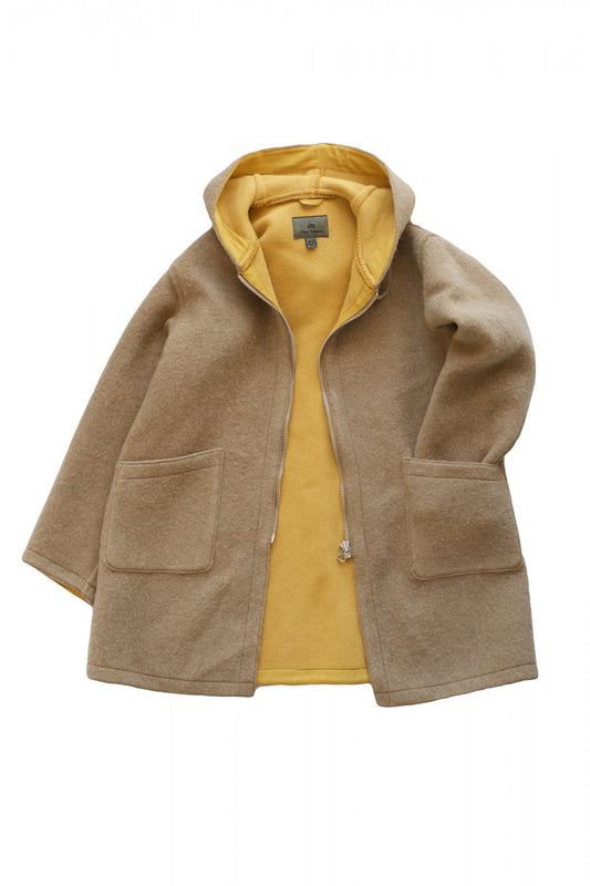 Nigel Cabourn - REVERSIBLE WARM UP COAT - BEIGE