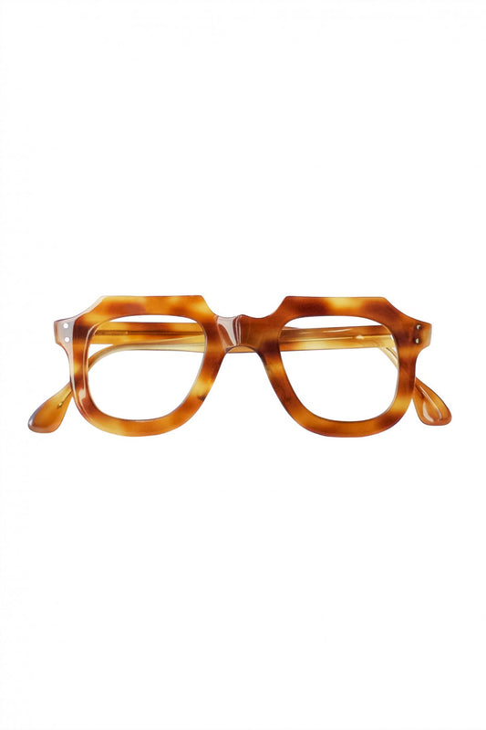 1950s HAND MADE  FRANCE VINTAGE EYEGLASS GOBRIN HONEY AMBER - OPT-400