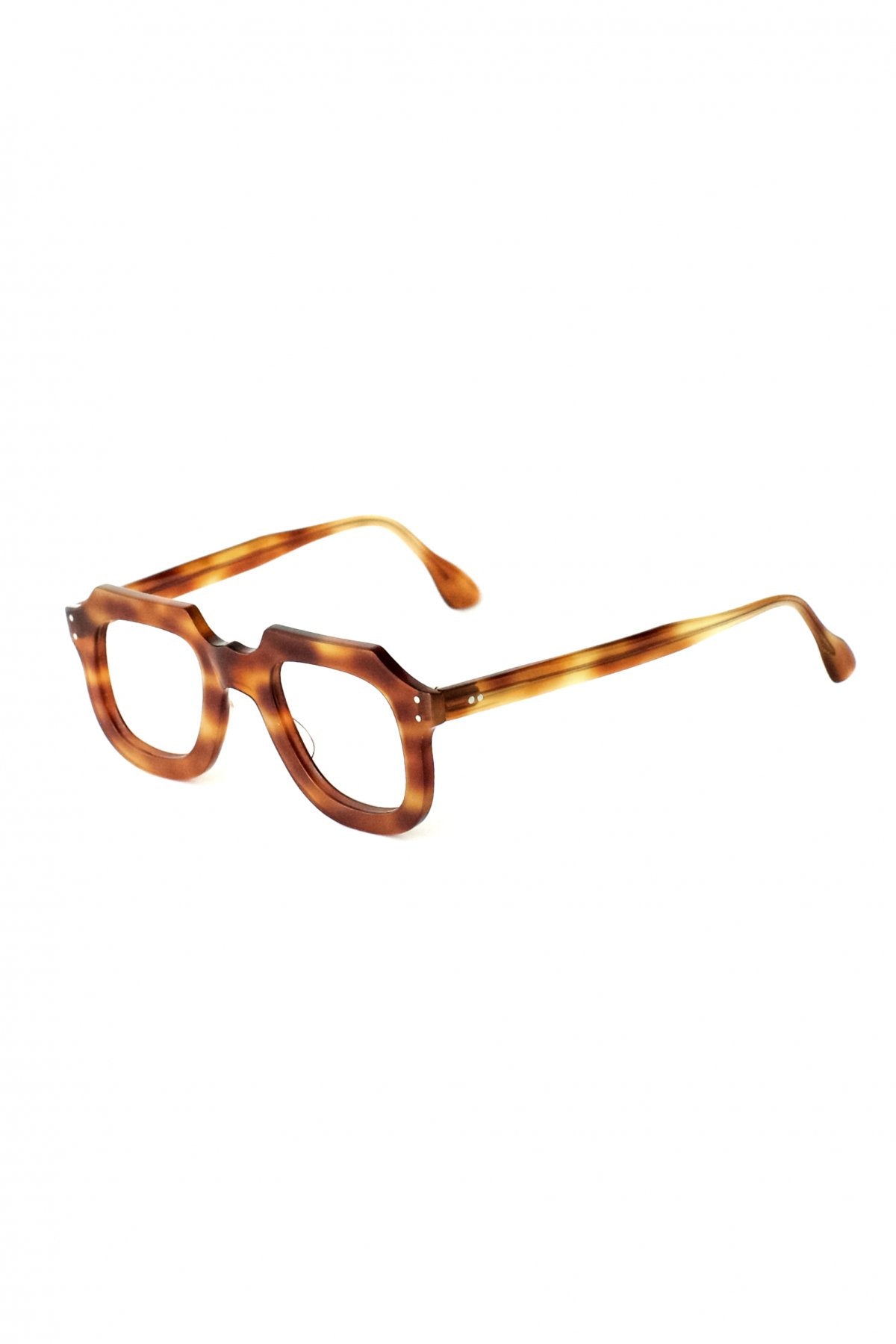 1950s HAND MADE  FRANCE VINTAGE EYEGLASS GOBRIN HONEY AMBER - OPT-400