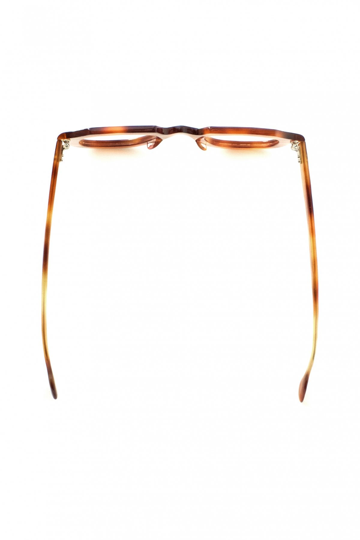 1950s HAND MADE  FRANCE VINTAGE EYEGLASS GOBRIN HONEY AMBER - OPT-400