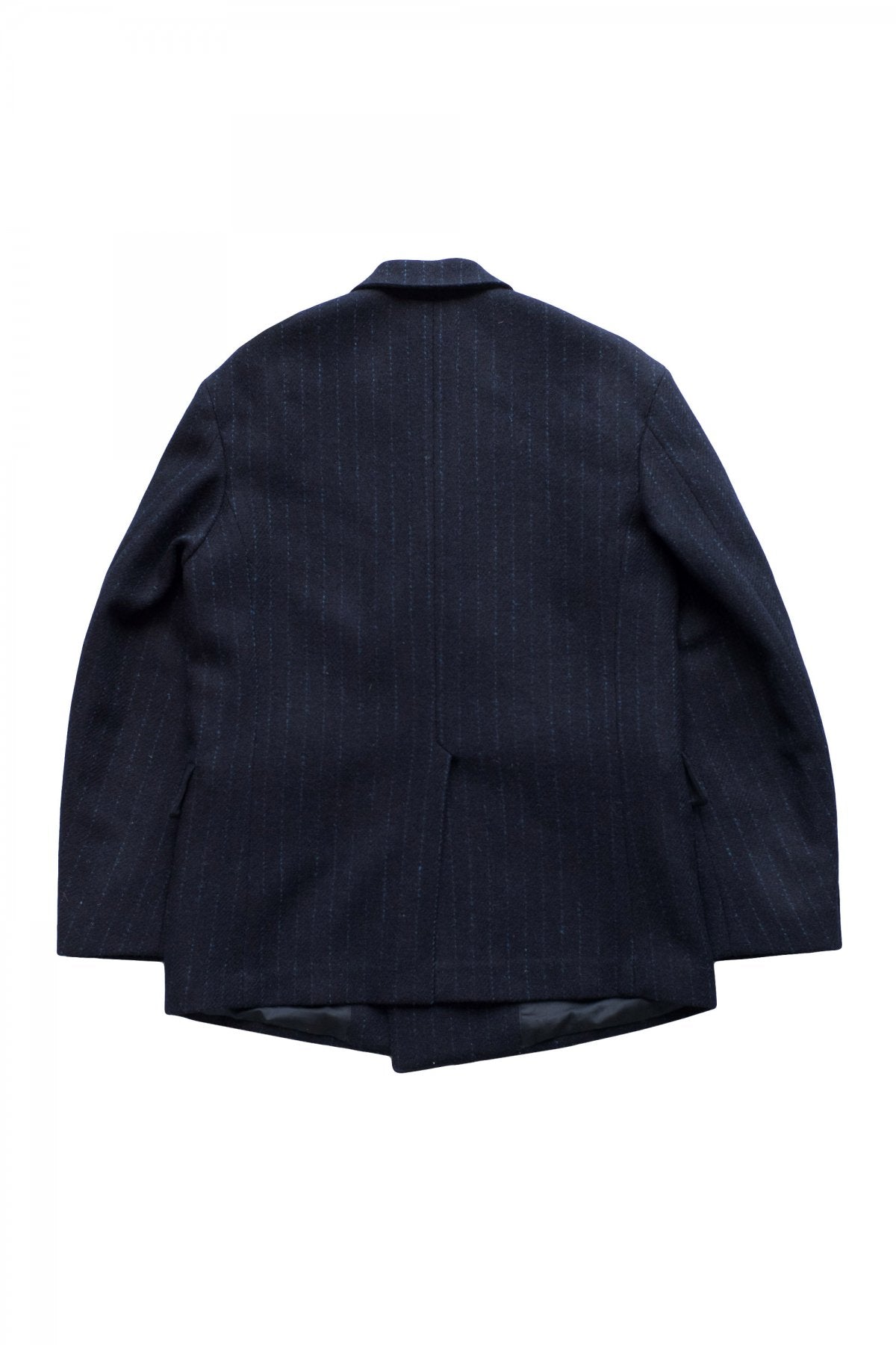 OLD JOE ★★★ - EXCLUSIVE DOUBLE-BREASTED SWING JACKET - HARRIS TWEED NAVY STRIPE