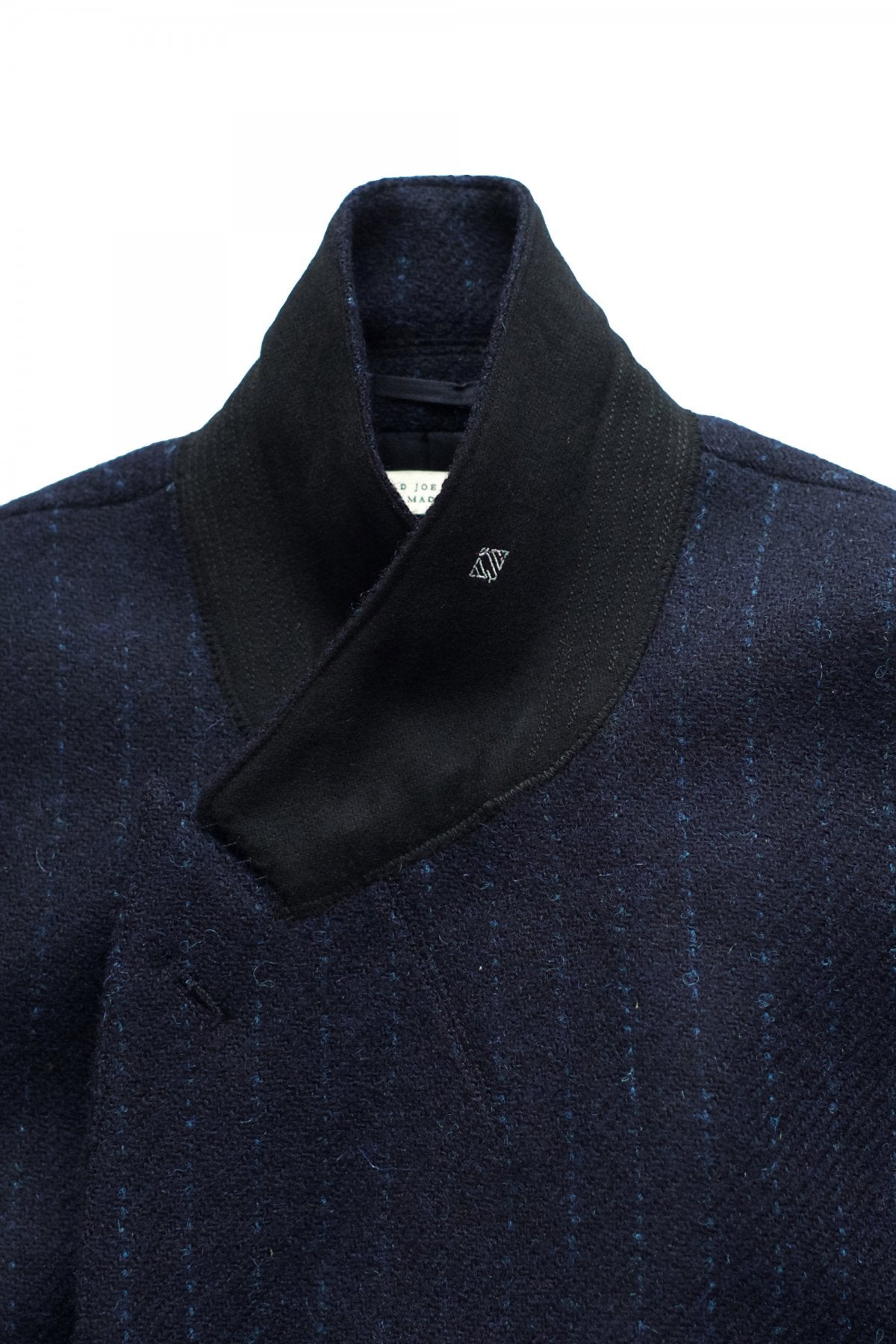 OLD JOE ★★★ - EXCLUSIVE DOUBLE-BREASTED SWING JACKET - HARRIS TWEED NAVY STRIPE