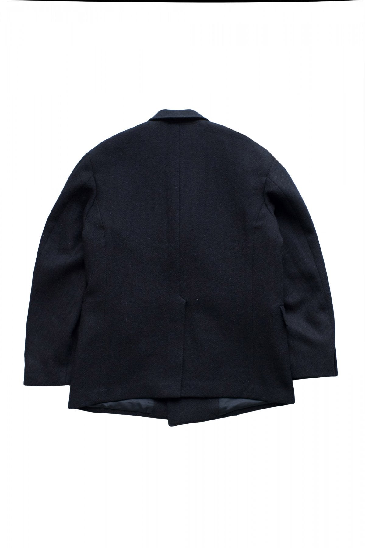 OLD JOE ★★★ - EXCLUSIVE DOUBLE-BREASTED SWING JACKET - HARRIS TWEED NAVY HERRINGBONE