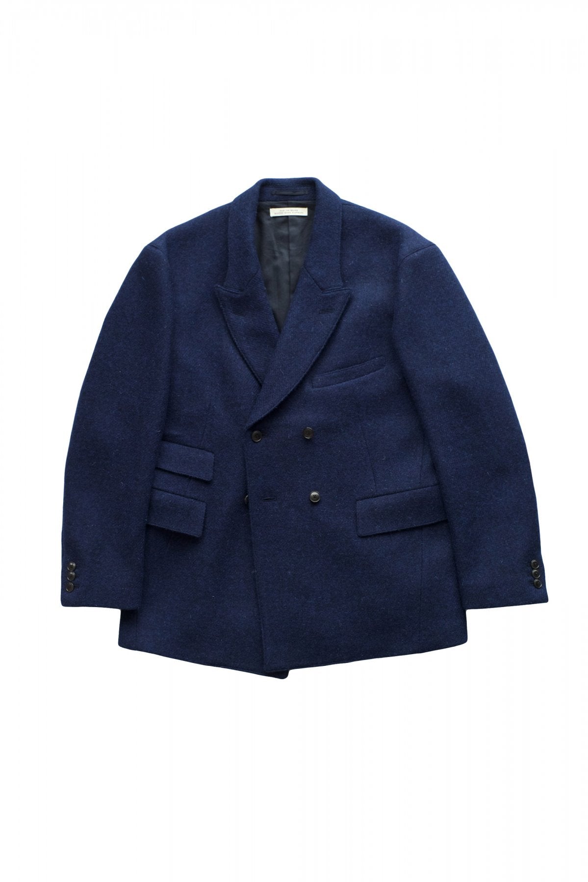 OLD JOE ★★★ - EXCLUSIVE DOUBLE-BREASTED SWING JACKET - HARRIS TWEED BLUE