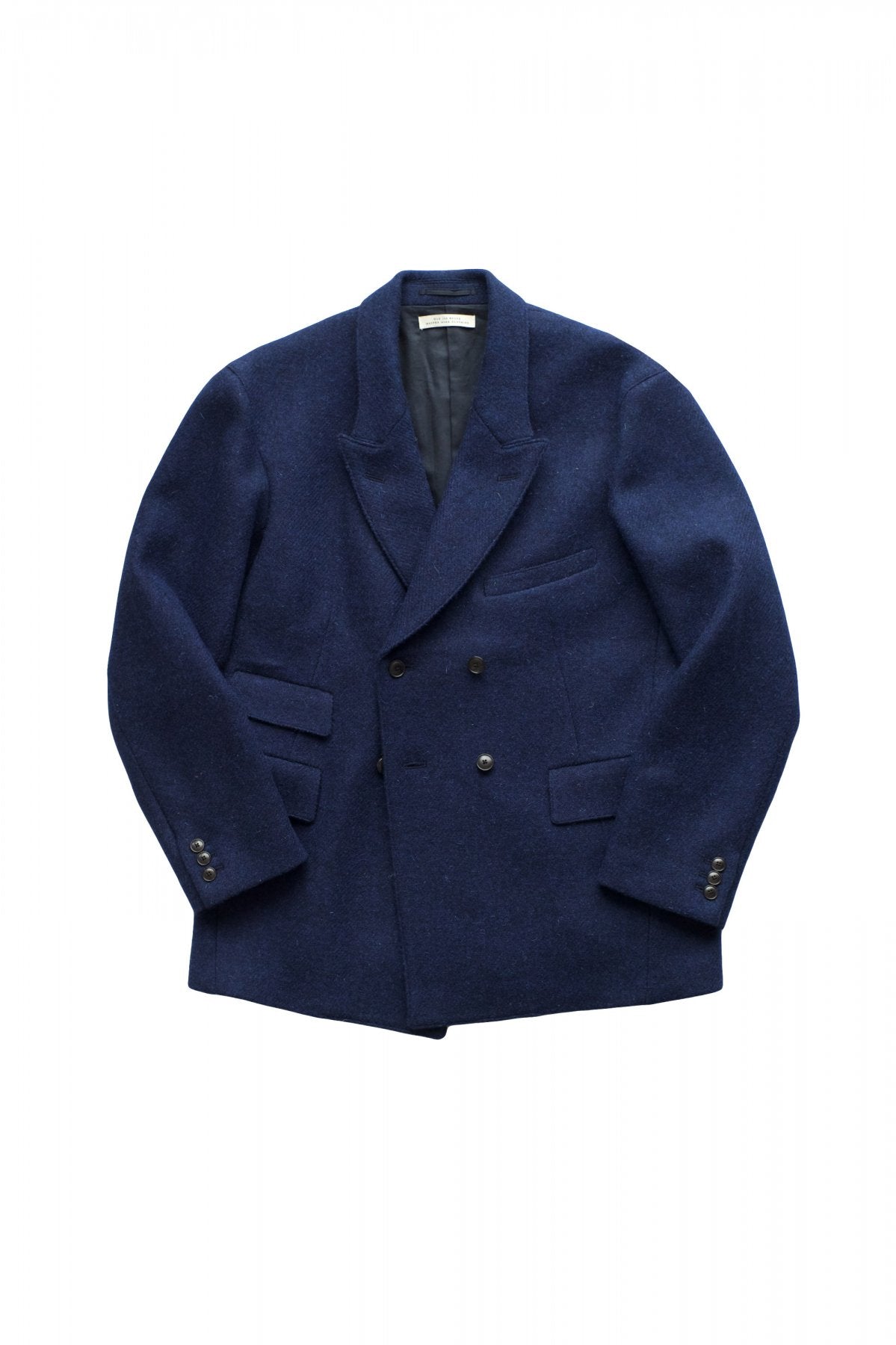 OLD JOE ★★★ - EXCLUSIVE DOUBLE-BREASTED SWING JACKET - HARRIS TWEED BLUE