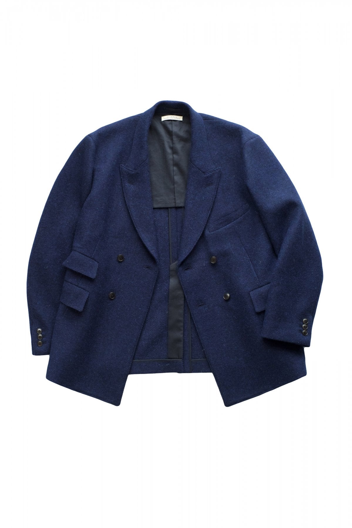 OLD JOE ★★★ - EXCLUSIVE DOUBLE-BREASTED SWING JACKET - HARRIS TWEED BLUE