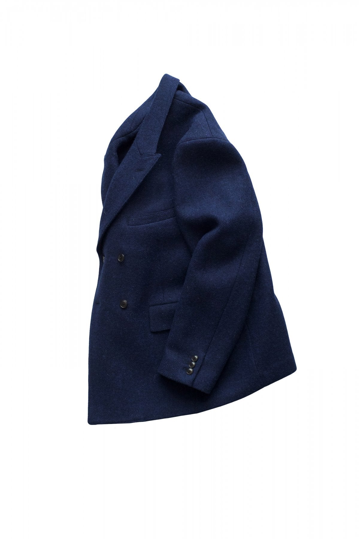 OLD JOE ★★★ - EXCLUSIVE DOUBLE-BREASTED SWING JACKET - HARRIS TWEED BLUE