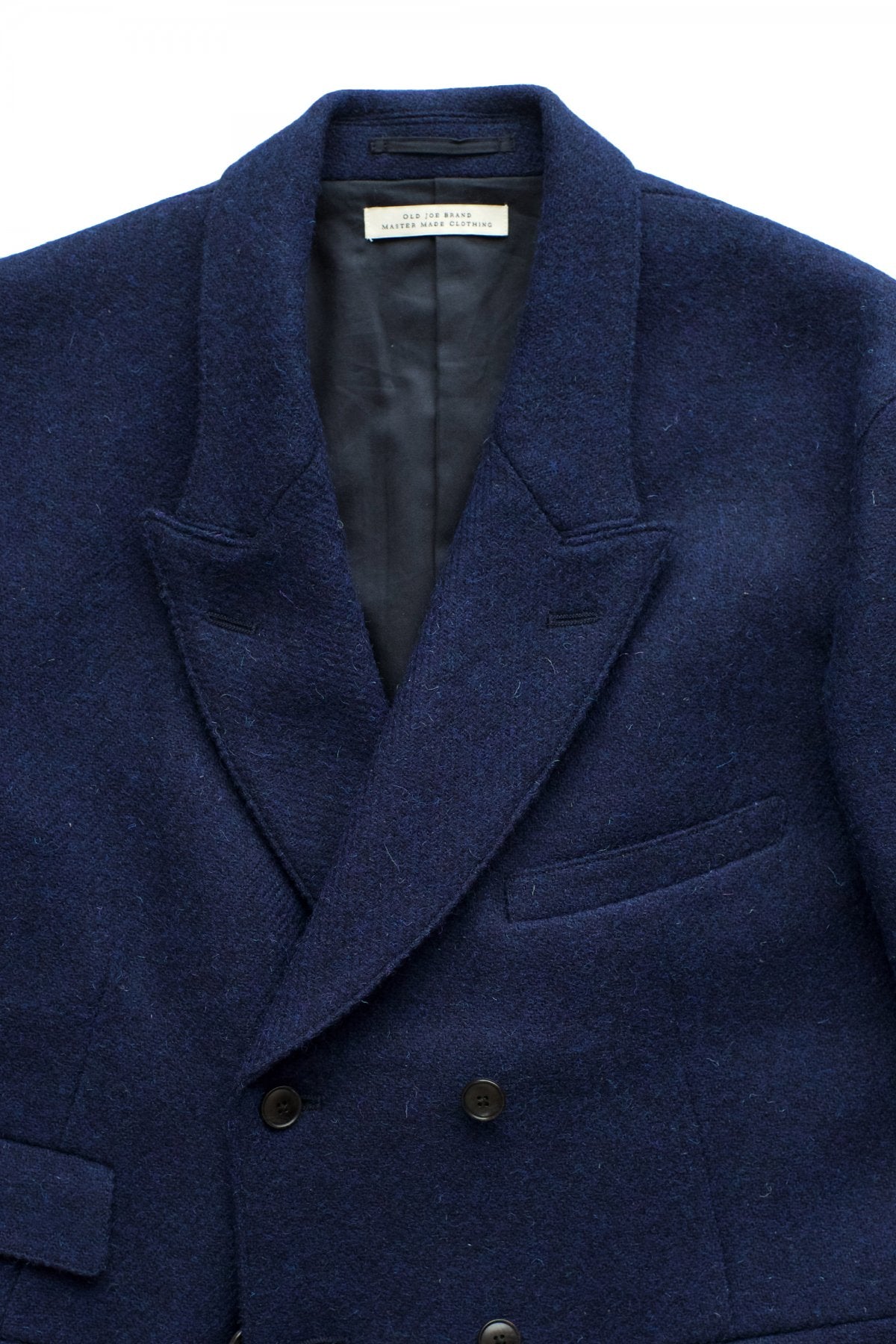 OLD JOE ★★★ - EXCLUSIVE DOUBLE-BREASTED SWING JACKET - HARRIS TWEED BLUE