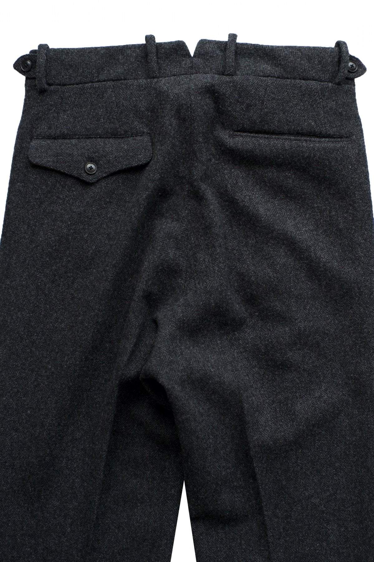 OLD JOE ★★★ - EXCLUSIVE DOUBLE-PLEATED DRAPE TROUSER - DIAMOND WEAVE